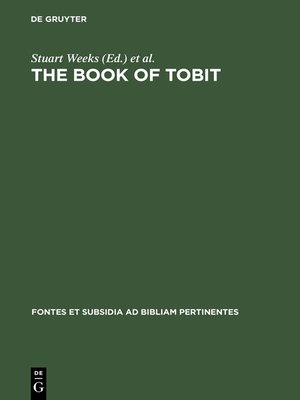 cover image of The Book of Tobit